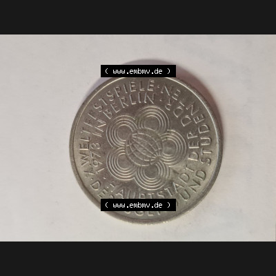 DDR 10 Mark Gedenkmünze 1973, X. Weltfestspiele - Der Jugend und Studenten 1973 in Berlin, Hauptstadt der DDR, aus DDR Münzen Sammlung. (1) Sammlung