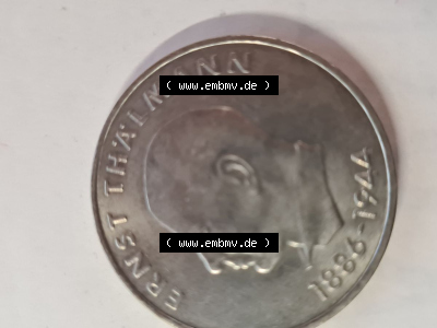 DDR 20 Mark Gedenkmünze 1971, Ernst Thälmann aus DDR Münzen Sammlung. (1) Sammlung