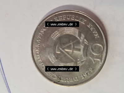 DDR 10 Mark Gedenkmünze 1972, Mahn- und Gedenkstätte Buchenwald aus DDR Münzen Sammlung. (2) Sammlung
