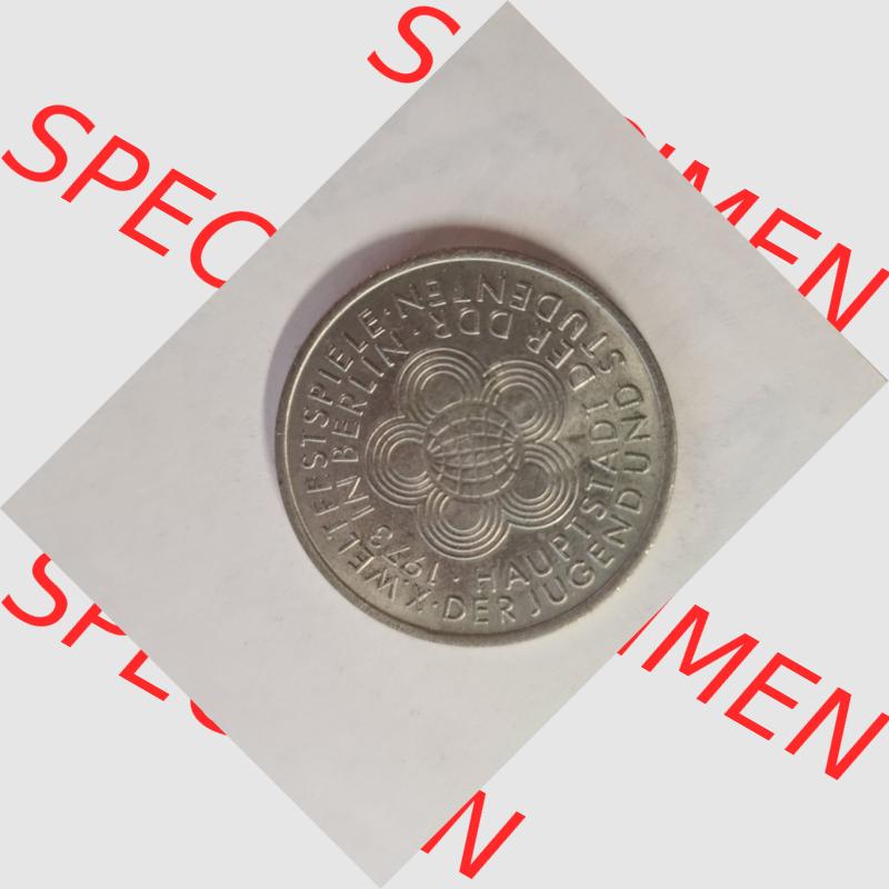 DDR 10 Mark Gedenkmünze 1973, X. Weltfestspiele - Der Jugend und Studenten 1973 in Berlin, Hauptstadt der DDR, aus DDR Münzen Sammlung. (1) Sammlung