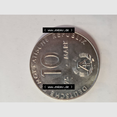 DDR 10 Mark Gedenkmünze 1972, 25 Jahre Warschauer Vertrag aus DDR Münzen Sammlung. (2) Sammlung