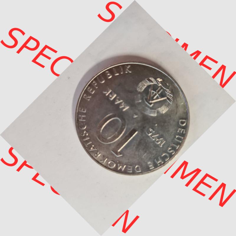 DDR 10 Mark Gedenkmünze 1972, 25 Jahre Warschauer Vertrag aus DDR Münzen Sammlung. (2) Sammlung