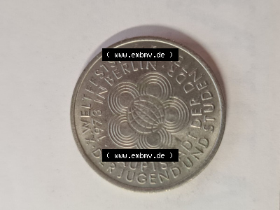 DDR 10 Mark Gedenkmünze 1973, X. Weltfestspiele - Der Jugend und Studenten 1973 in Berlin, Hauptstadt der DDR, aus DDR Münzen... Sammlung