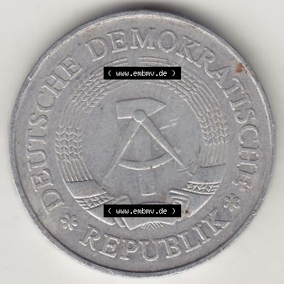 DDR Münze 1956-1990 Umlaufmünze / Kursmünze 1972-1990, A 1 Mark 1977-3. Vorderseite der 1-Mark Münzen der DDR. Hier im online Katalog befinden sich 1 Mark-Stücke,... Sammlung