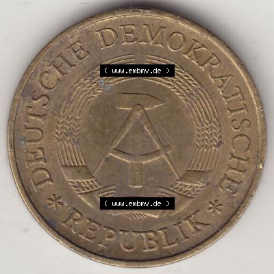 DDR Münze 1969-1990 Umlaufmünze / Kursmünze 1969-1990, 20 Pfennig 1983-1, DDR-Telefonmünze. Vorderseite der 20 Pfennig Münzen der DDR, die schweren... Sammlung
