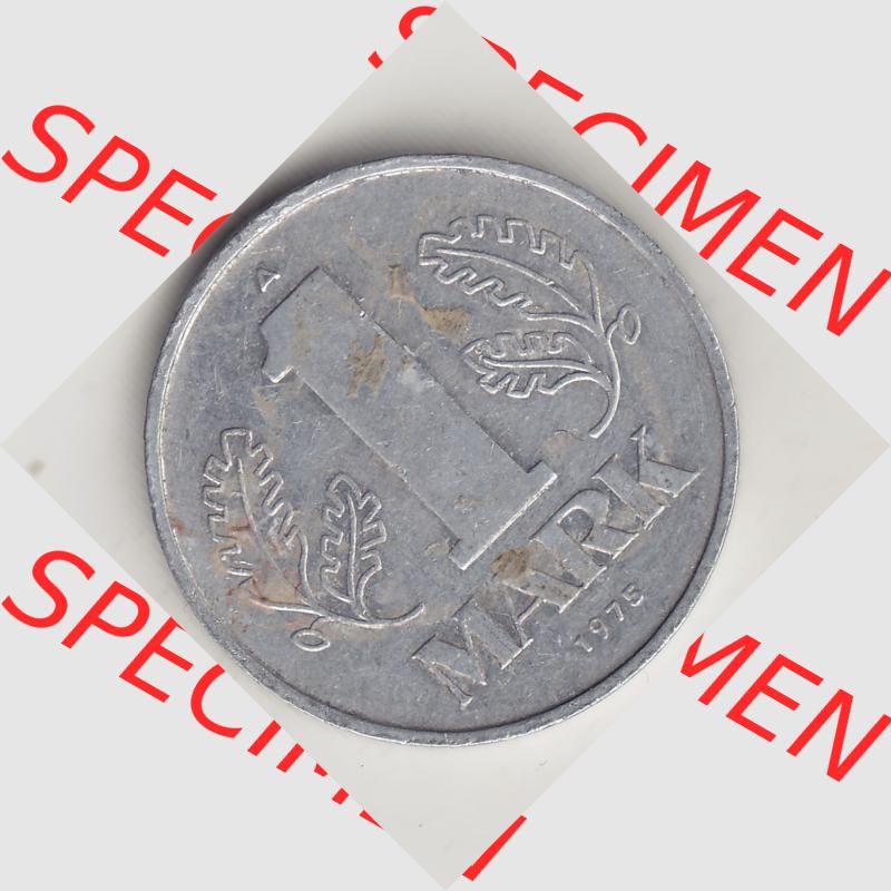 DDR Münze 1956-1990 Umlaufmünze / Kursmünze 1972-1990, A 1 Mark 1975. Rückseite der 1-Mark Münzen der DDR. Hier im online Katalog befinden sich 1 Mark-Stücke,... Sammlung