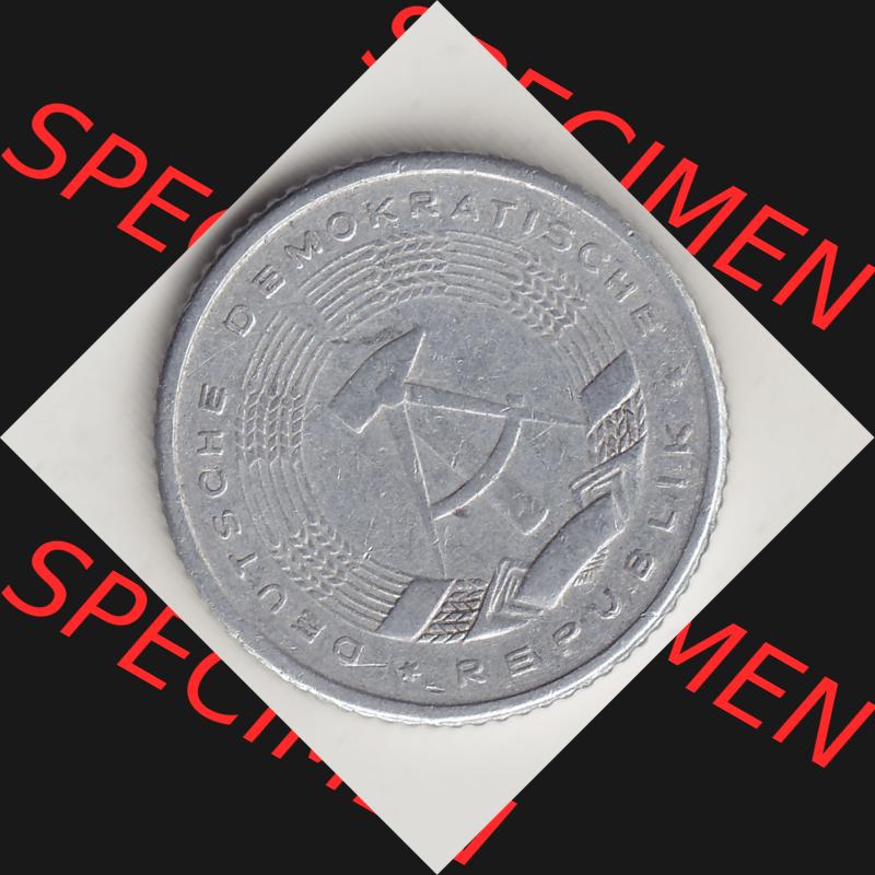 DDR Münze 1958-1990 Umlaufmünze / Kursmünze 1958-1990, A 50 Pfennig 1958-3 der DDR-Mark. Vorderseite der 50 Pfennig Münze der DDR. Hier im online Katalog befinden... Sammlung
