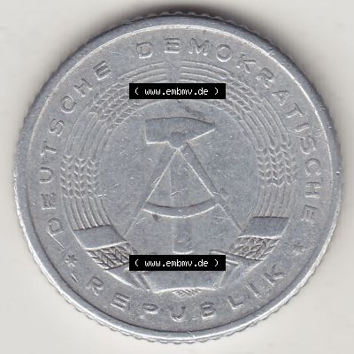DDR Münze 1958-1990 Umlaufmünze / Kursmünze 1958-1990, A 50 Pfennig 1958-3 der DDR-Mark. Vorderseite der 50 Pfennig Münze der DDR. Hier im online Katalog befinden... Sammlung