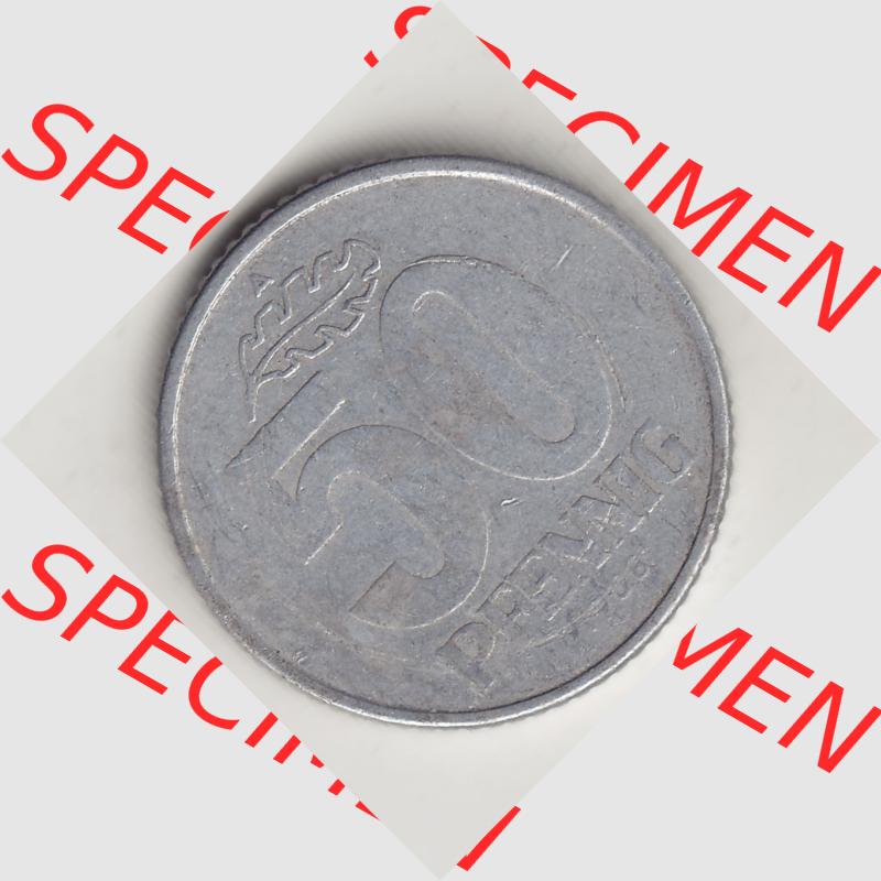 DDR Münze 1958-1990 Umlaufmünze / Kursmünze 1958-1990, A 50 Pfennig 1958-4 der DDR-Mark. Rückseite der 50 Pfennig mit Wertzahl / Wertangabe der DDR-Münze.... Sammlung