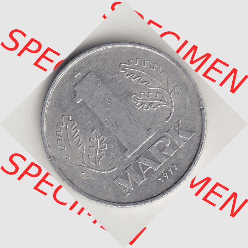 DDR Münze 1956-1990 Umlaufmünze / Kursmünze 1972-1990, A 1 Mark 1977-1. Rückseite der 1-Mark Münzen der DDR. Hier im online Katalog befinden sich 1 Mark-Stücke,... Sammlung