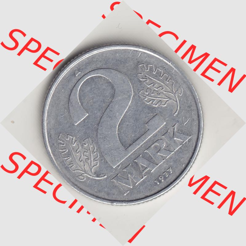 DDR Münze 1957-1990 Umlaufmünze / Kursmünze 1972-1990, A 2 Mark 1977. Rückseite der 2-Mark Münzen der DDR. Hier im online Katalog befinden sich 2 Mark-Stücke,... Sammlung
