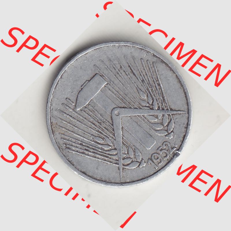 DDR Münze 1948-1990 Umlaufmünze / Kursmünze 1952-1953, A 5 Pfennig 1952-2. Vorderseite der 5 Pfennig Münze der DDR. Hier im online Katalog befinden sich 5 Pfennig-Stücke,... Sammlung