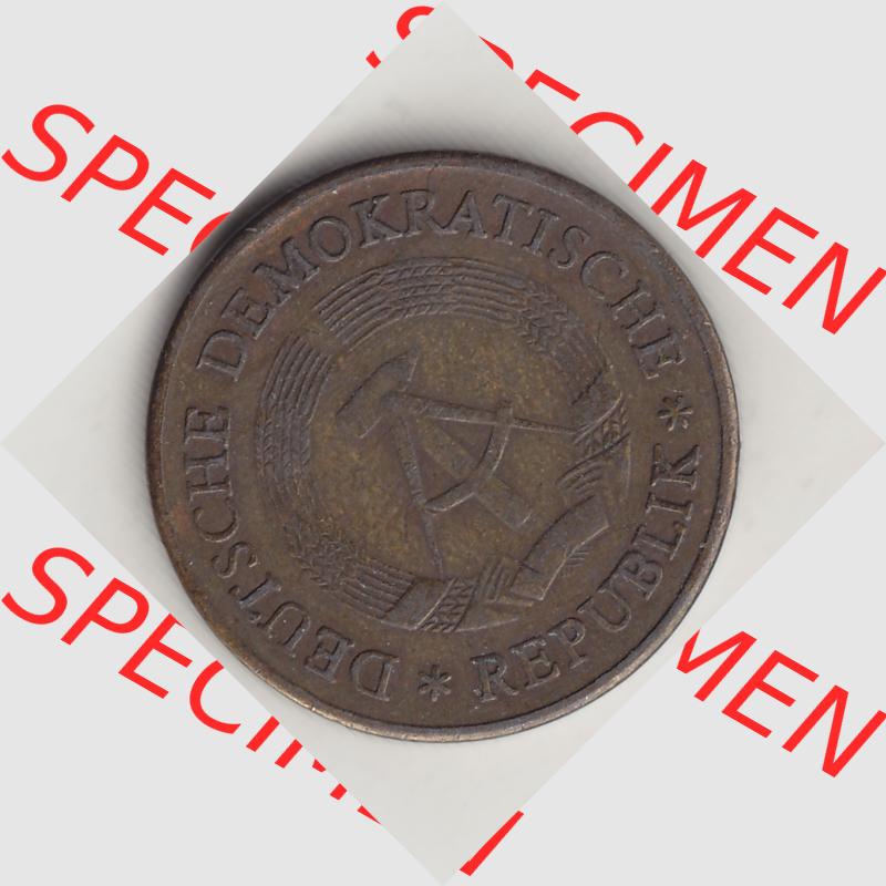 DDR Münze 1969-1990 Umlaufmünze / Kursmünze 1969-1990, 20 Pfennig 1969-4, DDR-Telefonmünze. Vorderseite der 20 Pfennig Münzen der DDR, die schweren... Sammlung