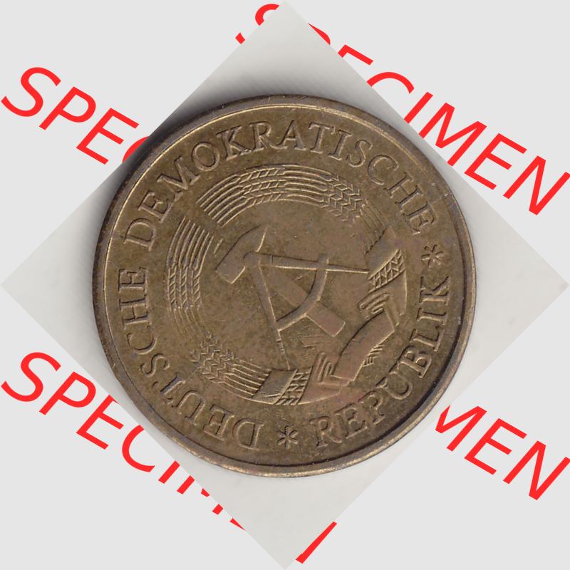 DDR Münze 1969-1990 Umlaufmünze / Kursmünze 1969-1990, 20 Pfennig 1969-3, DDR-Telefonmünze. Vorderseite der 20 Pfennig Münzen der DDR, die schweren... Sammlung