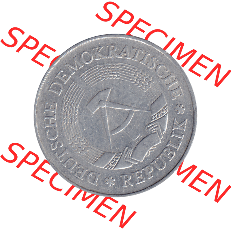DDR Münze Umlaufmünze / Kursmünze 1972-1990, A 1 Mark 1977-06. Bildmaterial als transparente PNG-Grafik mit der Vorderseite der 1 Mark Münzen der DDR. Hier im... Sammlung