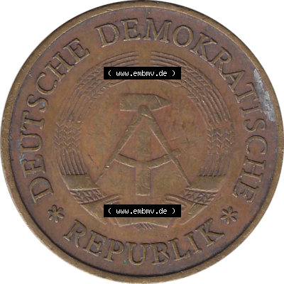 20 Pfennig Münze der DDR aus dem Jahrgang 1969 der 1960er-Jahre als PNG-Grafik Sammlung