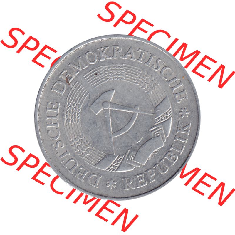 DDR Münze Umlaufmünze / Kursmünze 1972-1990, A 1 Mark 1977-05. Bildmaterial als transparente PNG-Grafik mit der Vorderseite der 1 Mark Münzen der DDR. Hier im... Sammlung