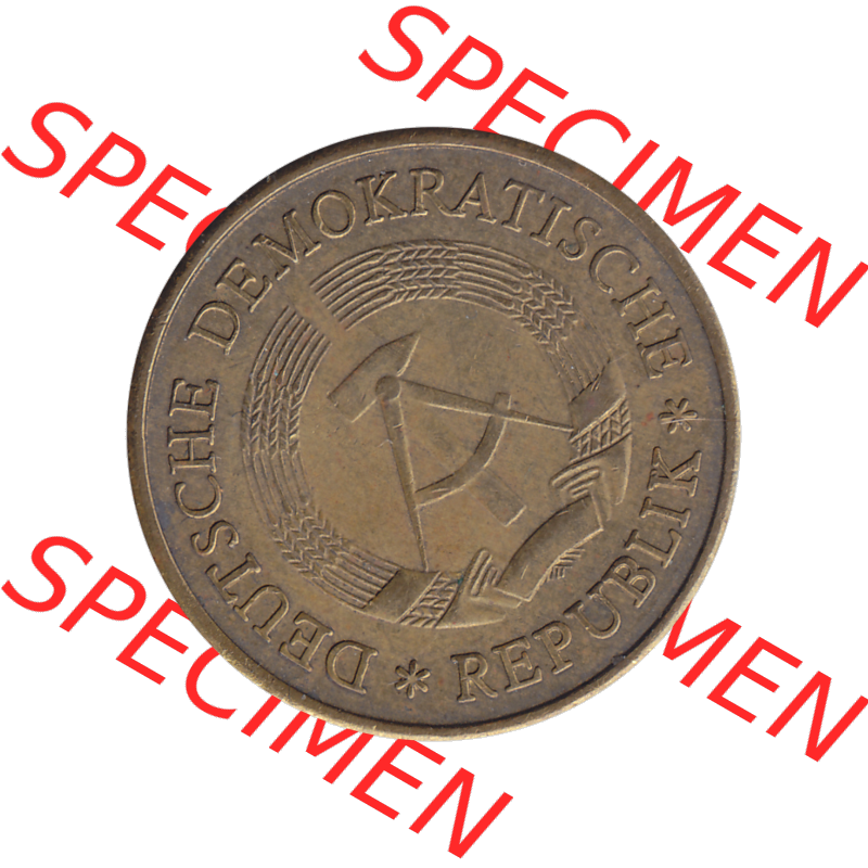 DDR Münze Umlaufmünze / Kursmünze 1969-1990, 20 Pfennig 1971-05, 1970er Jahre, DDR-Telefonmünze. Bildmaterial als transparente PNG-Grafik mit der Vorderseite... Sammlung