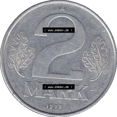 2 / Zwei-Mark Münzen der DDR, Bild-Material der Deutschen DDR Zwei-Mark Münzen Sammlung