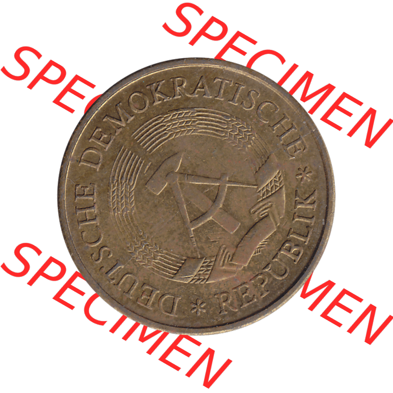 DDR Münze Umlaufmünze / Kursmünze 1969-1990, 20 Pfennig 1969-03, DDR-Telefonmünze. Vorderseite als transparente PNG-Grafik der 20-Pfennig Telefon-Münzen... Sammlung