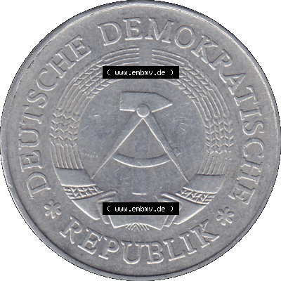 DDR Münze Umlaufmünze / Kursmünze 1972-1990, A 1 Mark 1978-01. Bildmaterial als transparente PNG-Grafik mit der Vorderseite der 1 Mark Münzen der DDR. Hier im... Sammlung