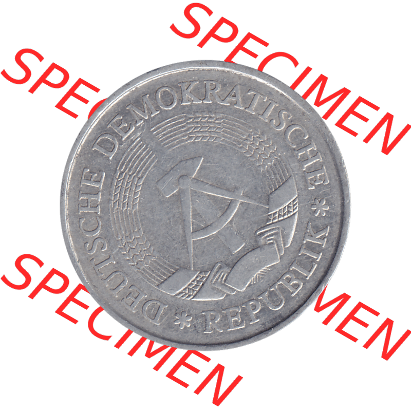 DDR Münze Umlaufmünze / Kursmünze 1972-1990, A 1 Mark 1972-01. Bildmaterial als transparente PNG-Grafik mit der Vorderseite der 1 Mark Münzen der DDR. Hier im... Sammlung