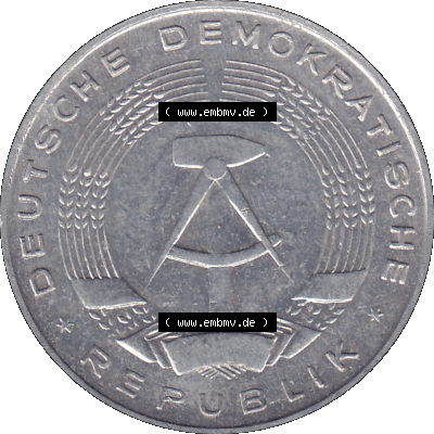 DDR Münze Umlaufmünze / Kursmünze 1956-1963, A 1 Deutsche Mark 1962 (Stück 1). Bildmaterial als transparente PNG-Grafik mit... Sammlung