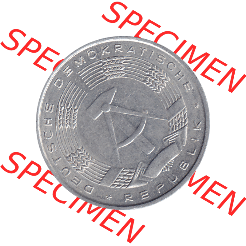 DDR Münze Umlaufmünze / Kursmünze 1958-1990, A 50 Pfennig 1971-1 der DDR-Mark. Vorderseite als transparente PNG-Grafik der 50-Pfennig Münzen der DDR. Hier im... Sammlung