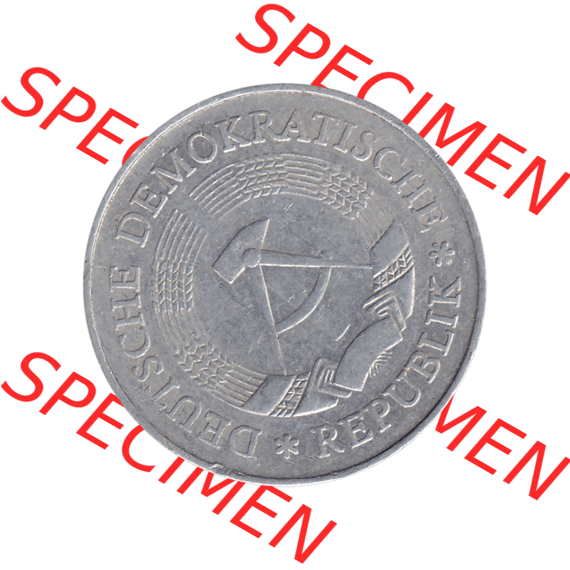DDR Münze Umlaufmünze / Kursmünze 1972-1990, A 1 Mark 1977-07. Bildmaterial als transparente PNG-Grafik mit der Vorderseite der 1 Mark Münzen der DDR. Hier im... Sammlung