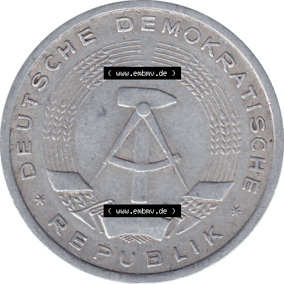 DDR Münze Umlaufmünze / Kursmünze 1956-1963, A 1 Deutsche Mark 1956 (Stück 6). Bildmaterial als transparente PNG-Grafik mit... Sammlung