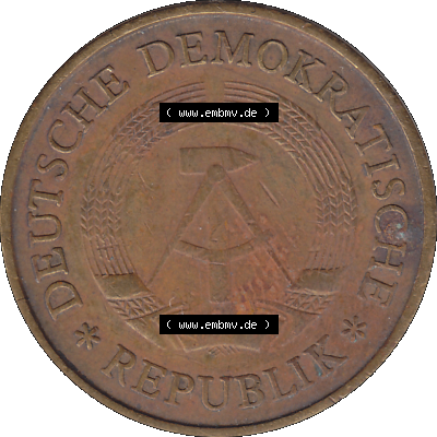 20 Pfennig Münze der DDR aus dem Jahrgang 1969 der 1960er-Jahre als PNG-Grafik Sammlung