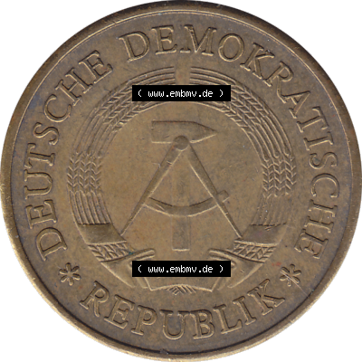 DDR Münze Umlaufmünze / Kursmünze 1969-1990, 20 Pfennig 1971-05, 1970er Jahre, DDR-Telefonmünze. Bildmaterial als transparente PNG-Grafik mit der Vorderseite... Sammlung