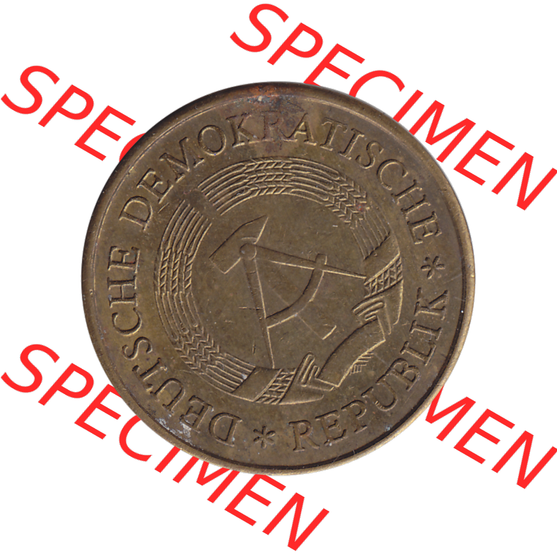 DDR Münze Umlaufmünze / Kursmünze 1969-1990, 20 Pfennig 1969-08, DDR-Telefonmünze. Bildmaterial als transparente PNG-Grafik mit der Vorderseite der 20 Pfennig... Sammlung