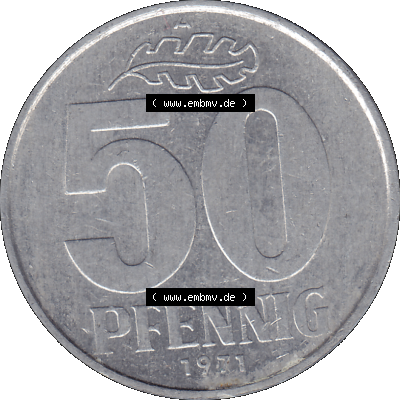 50 / Fünfzig Pfennig-Stücke, bzw. Münzen der DDR Sammlung