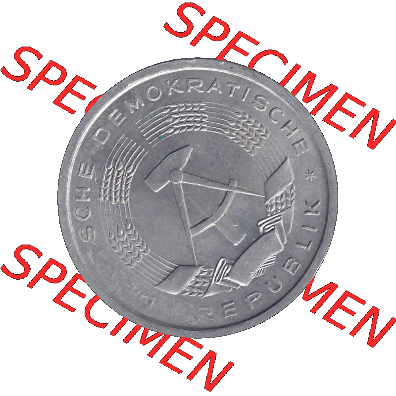DDR Münze Umlaufmünze / Kursmünze 1956-1963, A 1 Deutsche Mark 1956-04. Bildmaterial als transparente PNG-Grafik mit der Vorderseite der 1 Mark Münzen der DDR.... Sammlung