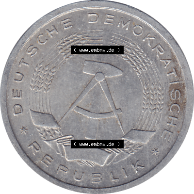 DDR Münze Umlaufmünze / Kursmünze 1956-1963, A 1 Deutsche Mark 1956-05. Bildmaterial als transparente PNG-Grafik mit der Vorderseite der 1 Mark Münzen der DDR.... Sammlung