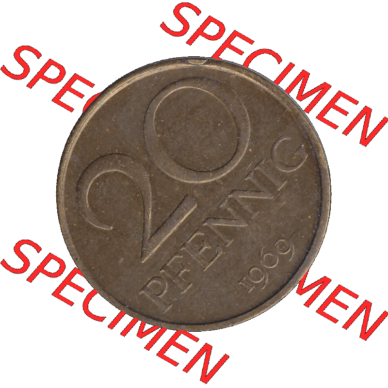 DDR Münze Umlaufmünze / Kursmünze 1969-1990, 20 Pfennig 1969-07, DDR-Telefonmünze. Rückseite als transparente PNG-Grafik - Bild-Material der 20-Pfennig Telefon-Münzen... Sammlung