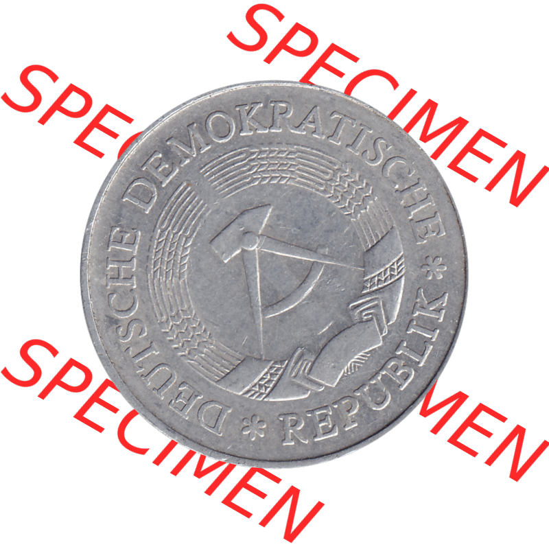 DDR Münze 1956-1990 Umlaufmünze / Kursmünze 1972-1990, A 1 Mark 1978-04. Bildmaterial als transparente PNG-Grafik mit der Vorderseite der 1 Mark Münzen der DDR.... Sammlung