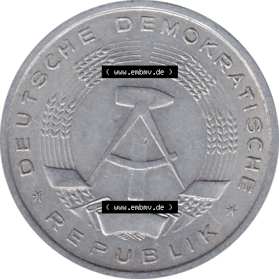 DDR Münze 1956-1990 Umlaufmünze / Kursmünze 1956-1963, A 1 Deutsche Mark 1956-11. Bildmaterial als transparente PNG-Grafik mit der Vorderseite der 1 Mark Münzen der... Sammlung