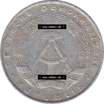 DDR Münze 1948-1990 Umlaufmünze / Kursmünze 1968-1990, Mzz. A für Berlin der DDR 5 Pfennig 1968, Fünf Pfennig DDR (GDR) Münzen Sammlung