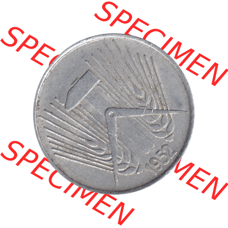 DDR Münze 1948-1990 Umlaufmünze / Kursmünze 1952-1953, Mzz. A für Berlin der DDR 5 Pfennig 1952-01. Bildmaterial als transparente PNG-Grafik mit der Vorderseite... Sammlung