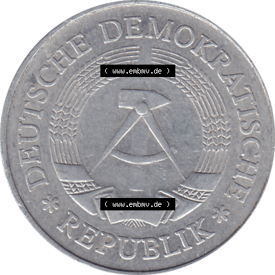 DDR Münze 1956-1990 Umlaufmünze / Kursmünze 1972-1990, A 1 Mark 1978 (Stück 4). Bildmaterial als transparente PNG-Grafik mit... Sammlung