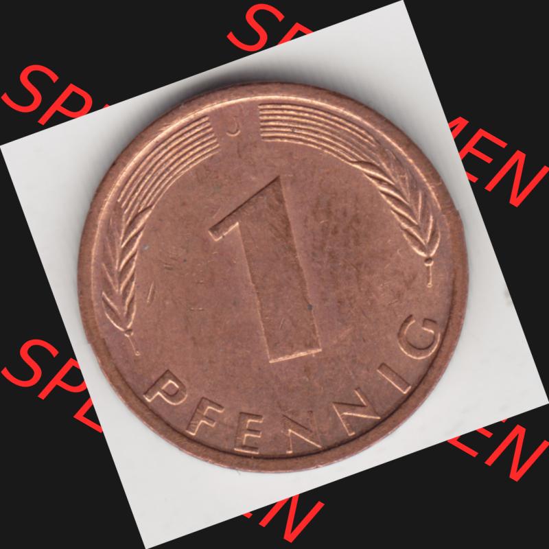 Münze der BRD Deutschland Umlaufmünze 1950-2001, 1 Pfennig 1971 J Sammlung