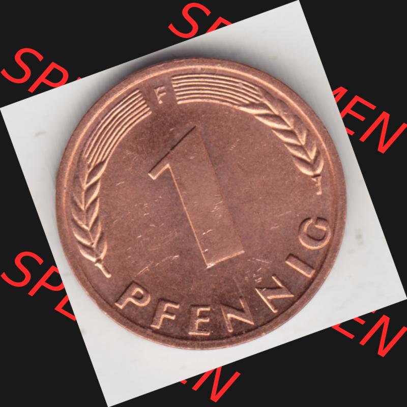 Münze der BRD Deutschland Umlaufmünze 1950-2001, 1 Pfennig 1972 F Sammlung