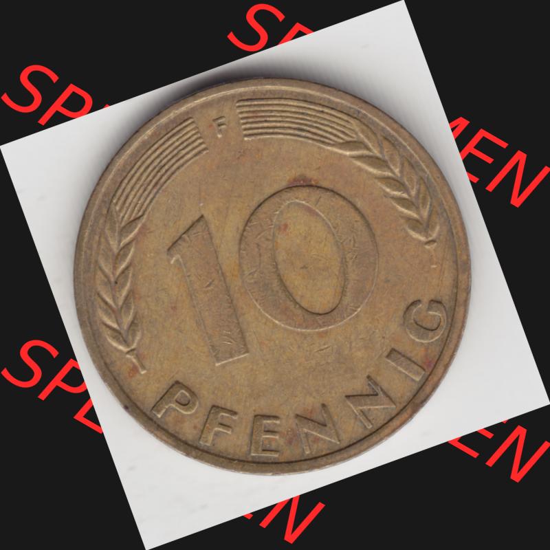 Münze der BRD Deutschland Umlaufmünze 1950-2001, 10 Pfennig 1971 F-5 (1) Sammlung