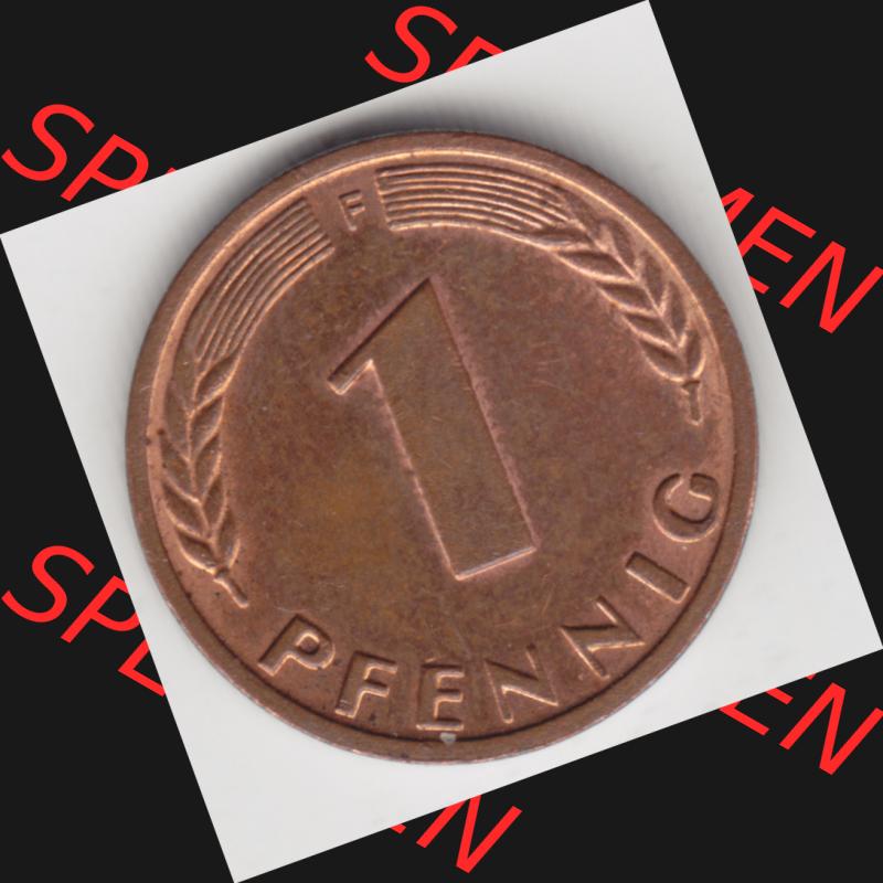Münze der BRD Deutschland Umlaufmünze 1950-2001, 1 Pfennig 1967 F Sammlung