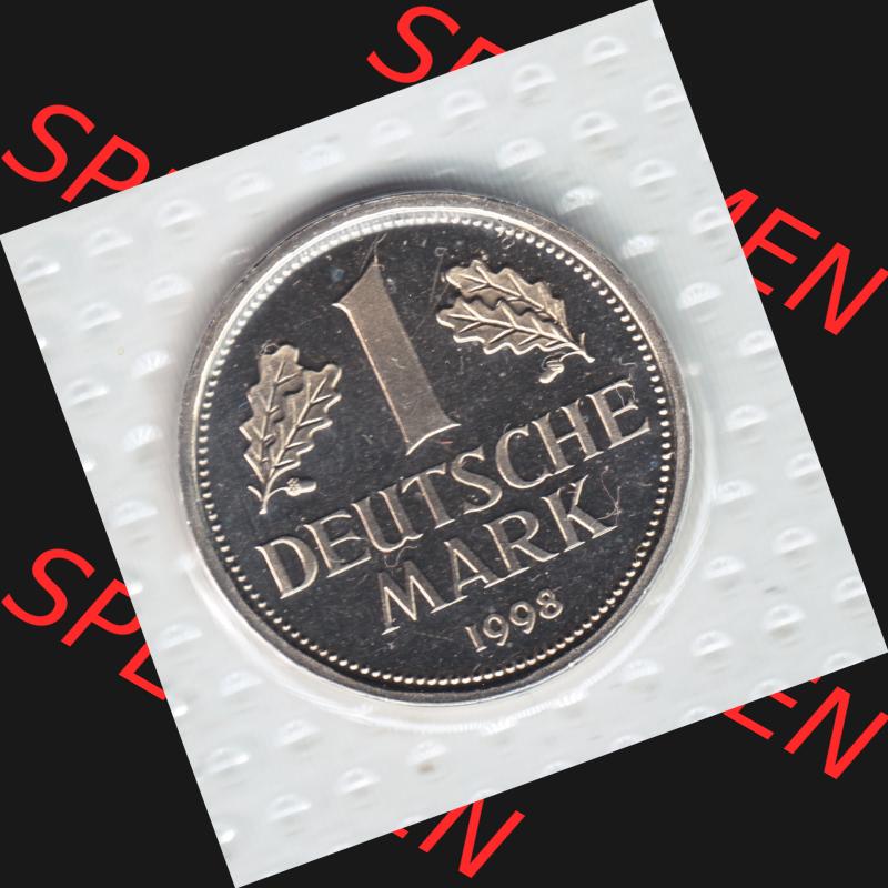 Münze der BRD Deutschland Umlaufmünze 1950-2001, 1 DM Deutsche Mark Sammlung