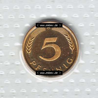 Münze der BRD Deutschland Umlaufmünze 1950-2001, 5 Pfennig Sammlung