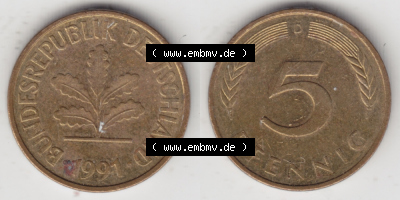 Münze aus Deutschland Sammlung