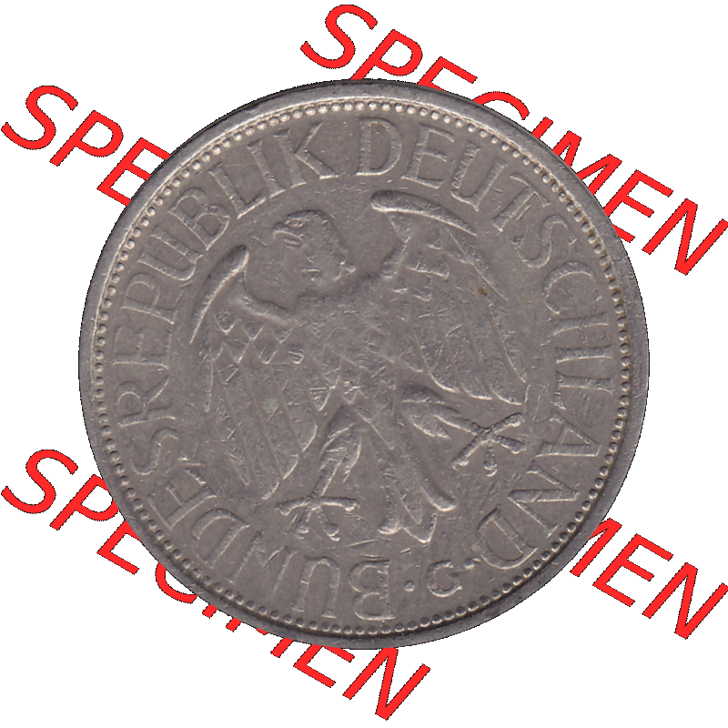 BRD Münzen 1 DM, Umlaufmünze 1950-2001, 1 / Eine DM - Eine Deutsche Mark, 1972 G-1. Vorderseite als transparente PNG-Grafik einer 1 DM, 1 Deutsche Mark G,... Sammlung